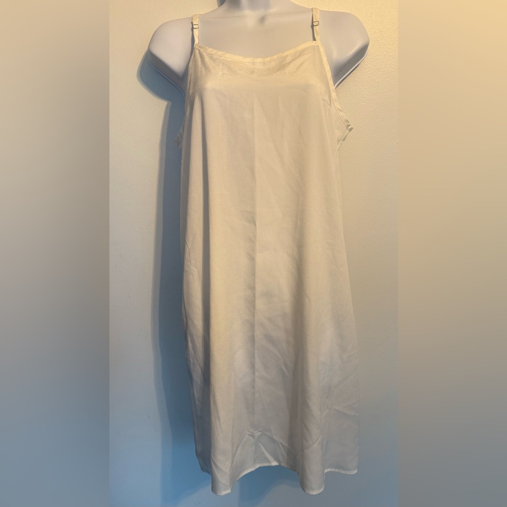 Gracia Cream Slip Dress